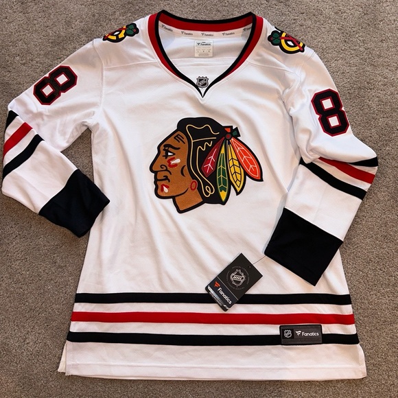 NWT Fanatics Women's Patrick Kane Chicago Blackhawks Breakaway White Jersey, L - Picture 8 of 13